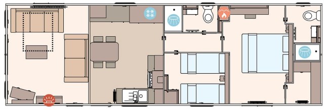 2025 ABI Windermere 40x13 2 bed Floor Plan
