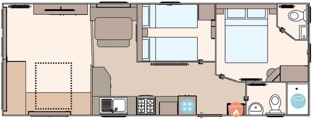 2025 ABI Coworth 32x12 2 bed Floor Plan