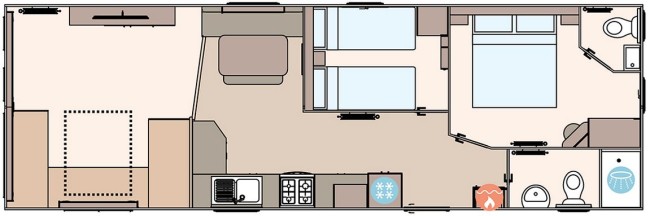 2025 ABI Coworth 36x12 2 bed Floor Plan