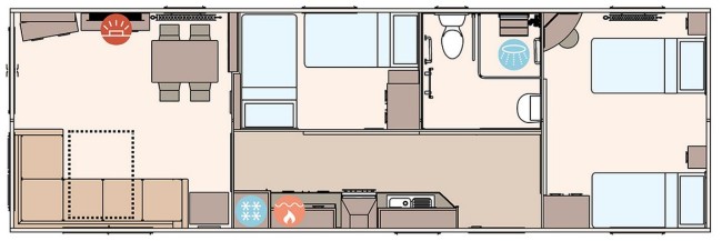 2025 ABI Derwent 38x12 2 bed Floor Plan