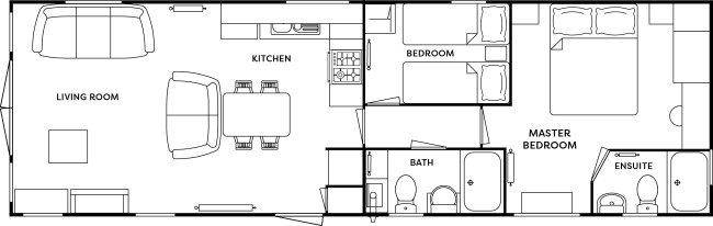 2025 Atlas Heritage 39x12 2 Bed 2 Showers floor plan