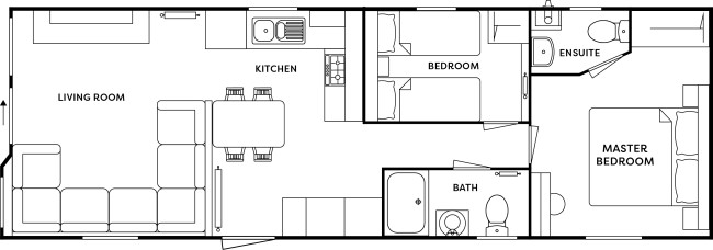 2025 Atlas Sahara 36x12 2 Bed floor plan