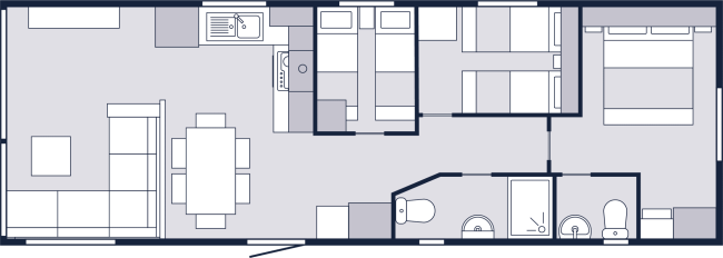 2026 Victory Ashberry 36 x 12 3 Bed Floor Plan