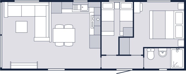 2026 Victory Silverwood 32 x 12 2 Bed Floor Plan