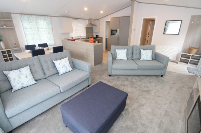 Interior Lounge View of the 2023 Atlas Wisteria 40 x 20 3 Bed