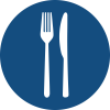 Fork and knife icon